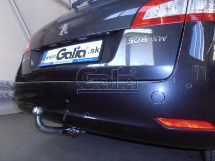 Фаркоп Galia оцинкованный для Peugeot 508 универсал 2011-2021. Быстросъемный крюк. Артикул P044C