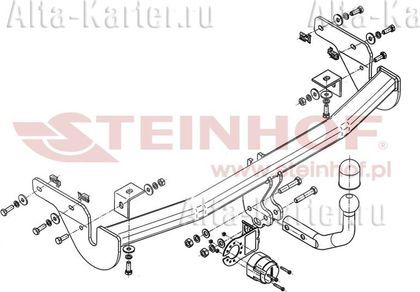 Фаркоп Steinhof для Citroen C3 Picasso 2009-2021. Артикул C-012