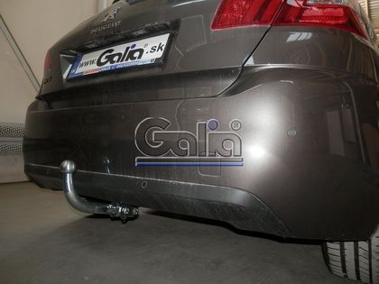 Фаркоп Galia оцинкованный для Peugeot 308 II универсал, хэтчбек 3/5 дв., кроме GT Line 2013-2021. Быстросъемный крюк. Артикул C068C