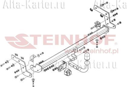 Фаркоп Steinhof для Peugeot 301 седан 2012-2021. Артикул C-045