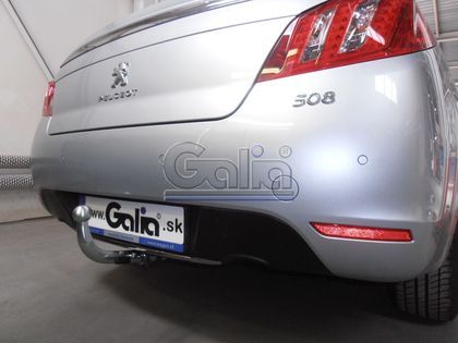 Фаркоп Galia оцинкованный для Peugeot 508 седан 2011-2021. Быстросъемный крюк. Артикул P043C