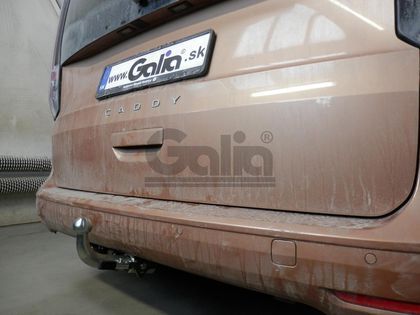 Фаркоп Galia оцинкованный для Volkswagen Caddy V 2020-2021. Быстросъемный крюк. Артикул V090C